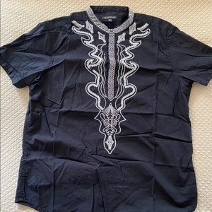 Men's XL Embroidered Popover Shirt